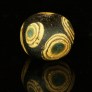 Medieval glass layered eye bead 396EMa